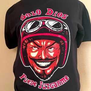 Sickpack California. Solo dios puede juzgarme. Motorcycle T-Shirt Bike